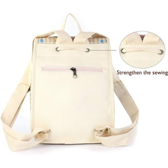 Vintage Embroidered Women Backpack main image 6